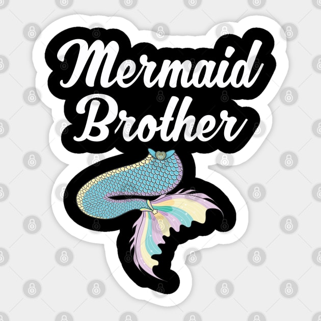 Brother of the Birthday Mermaid Matching Party Outfit Sticker by Blink_Imprints10